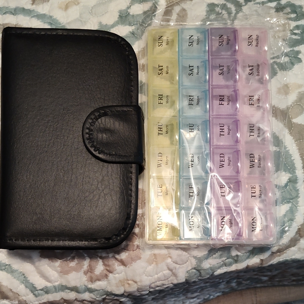 Not Rated Black Medicine Holder Organizer